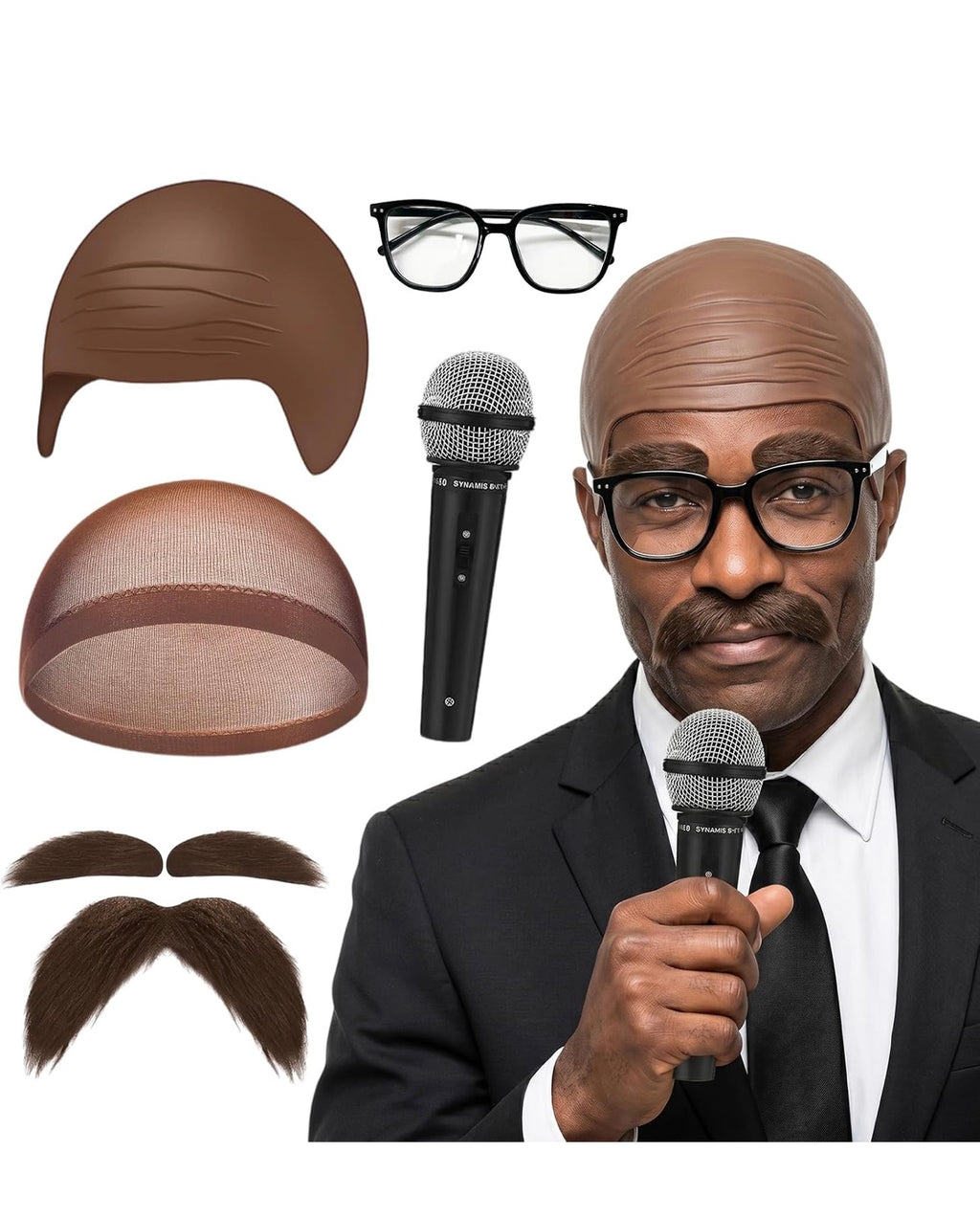 Bald Talk show host