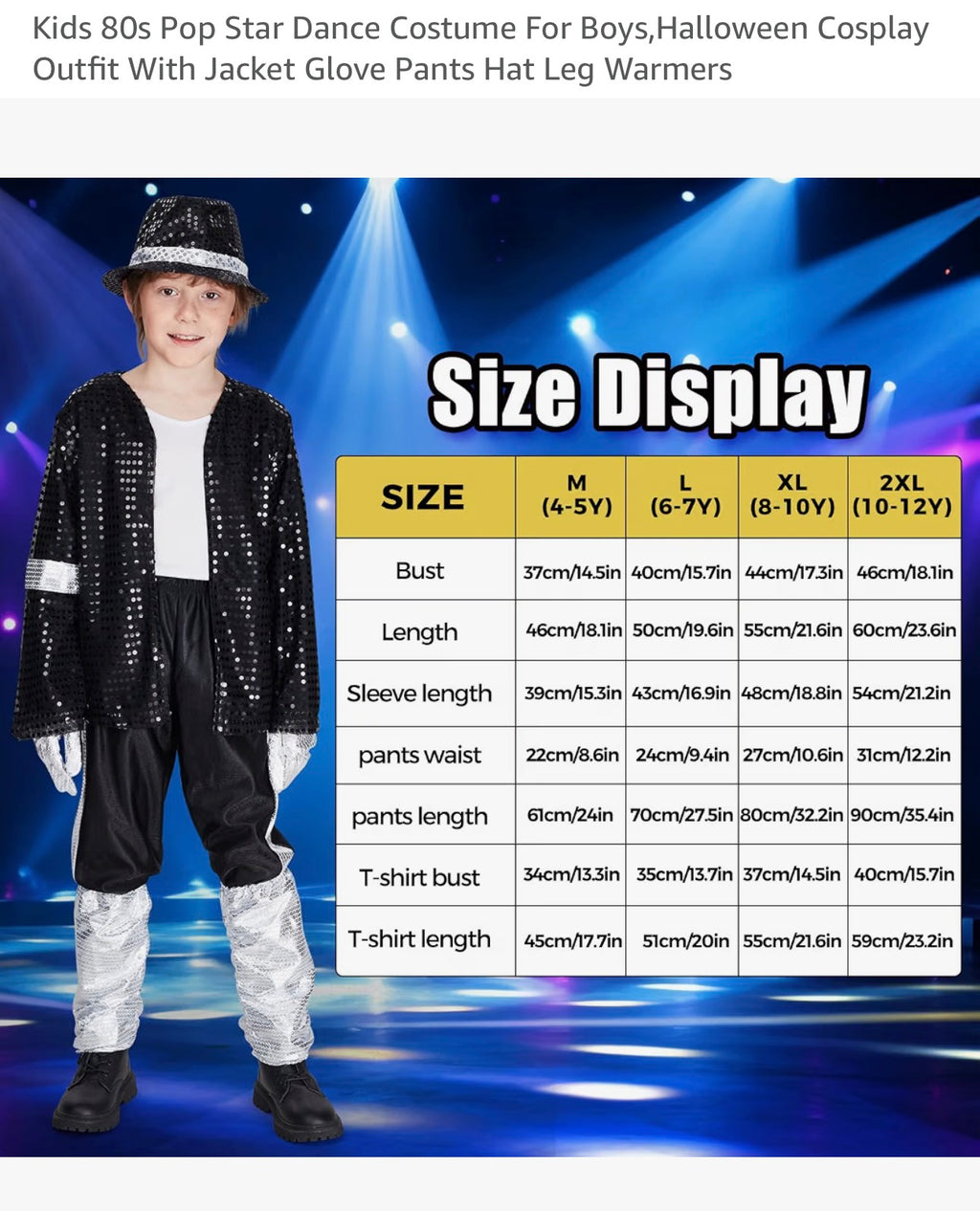 MJ pop star costume