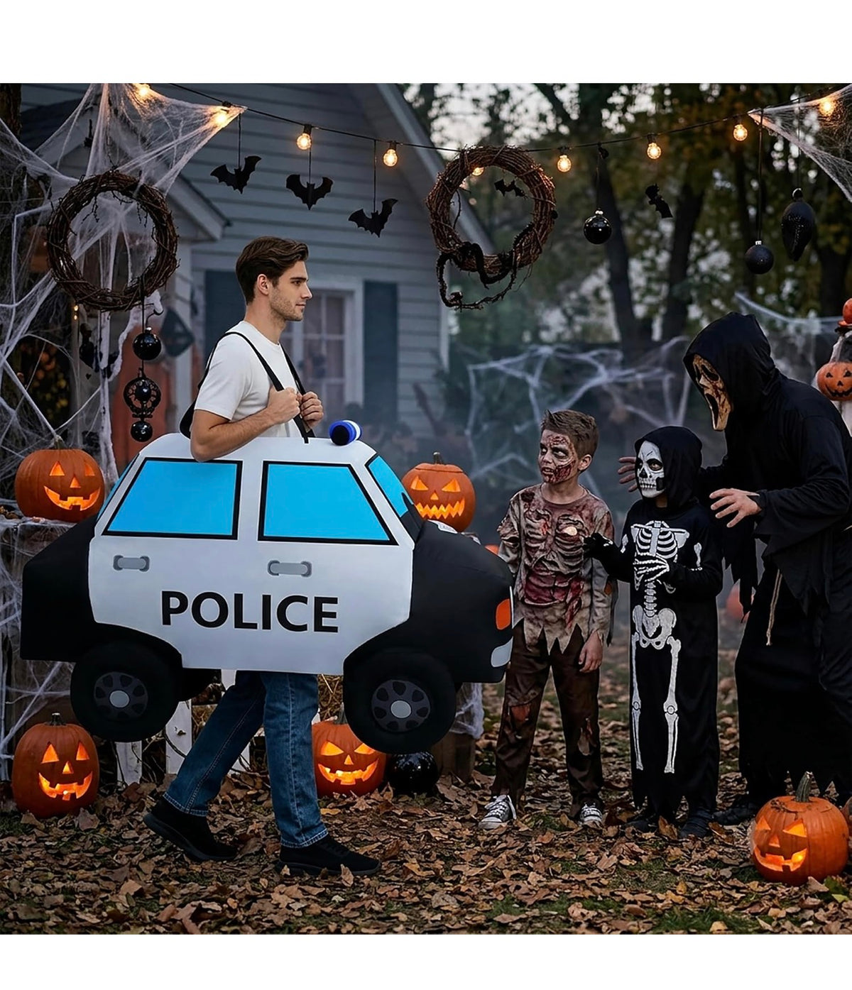 Inflatable police car