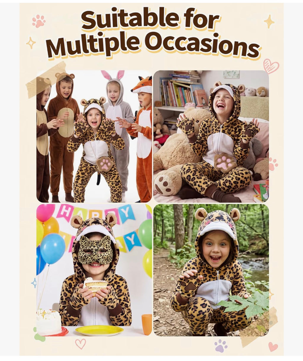 Girls Cheetah age 7-8