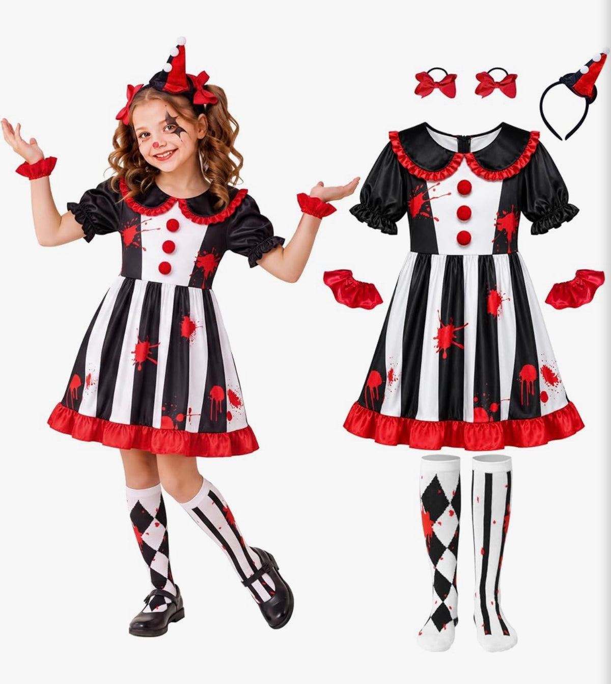 Girls Clown medium