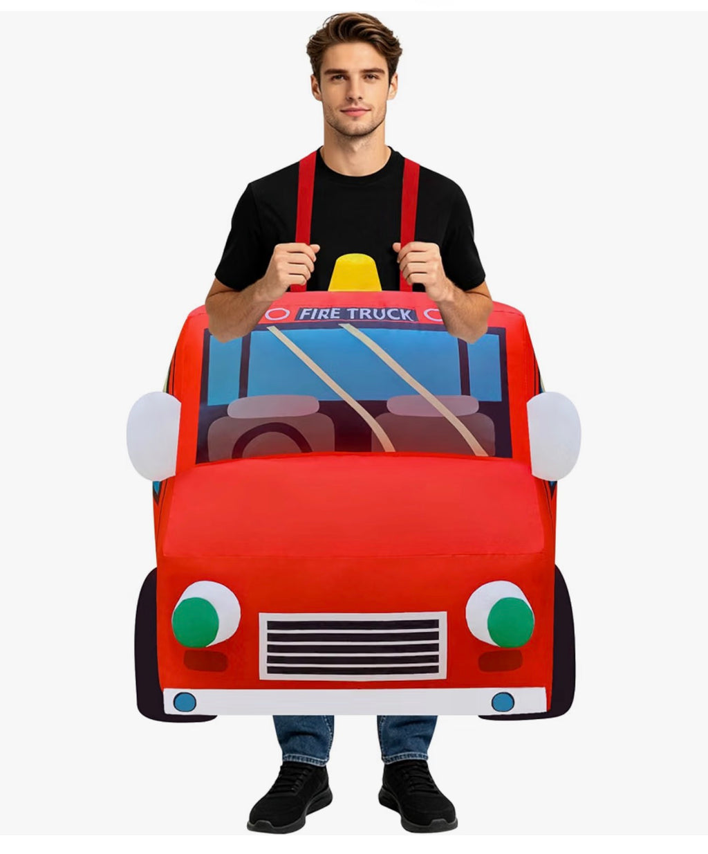 Inflatable fire truck costume