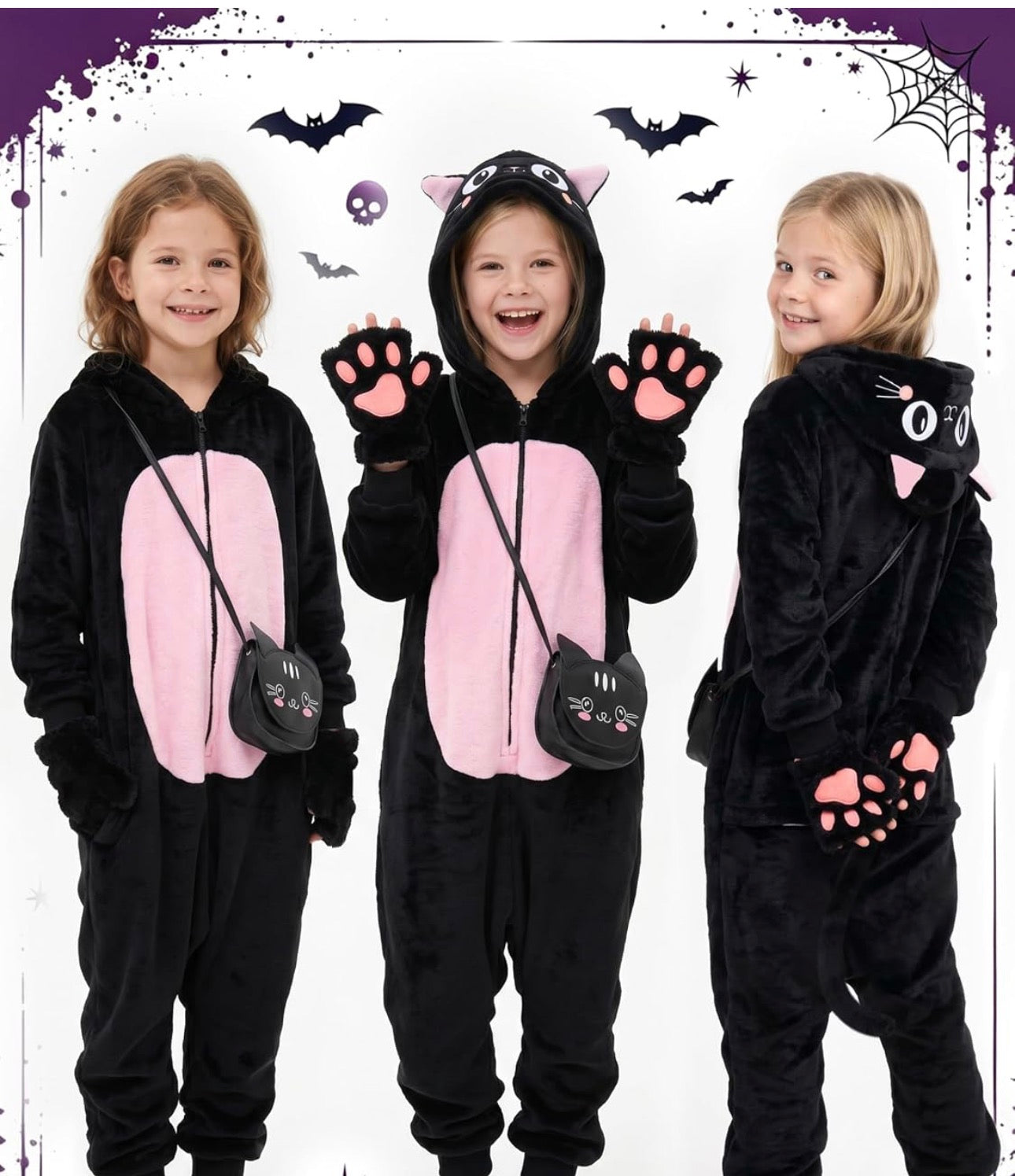 Girls Black Cat age 7-8